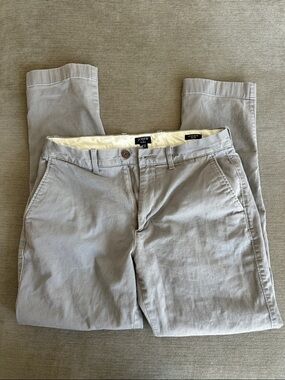 J. Crew Men's Gray Pants - Athletic Slim Fit 30x30